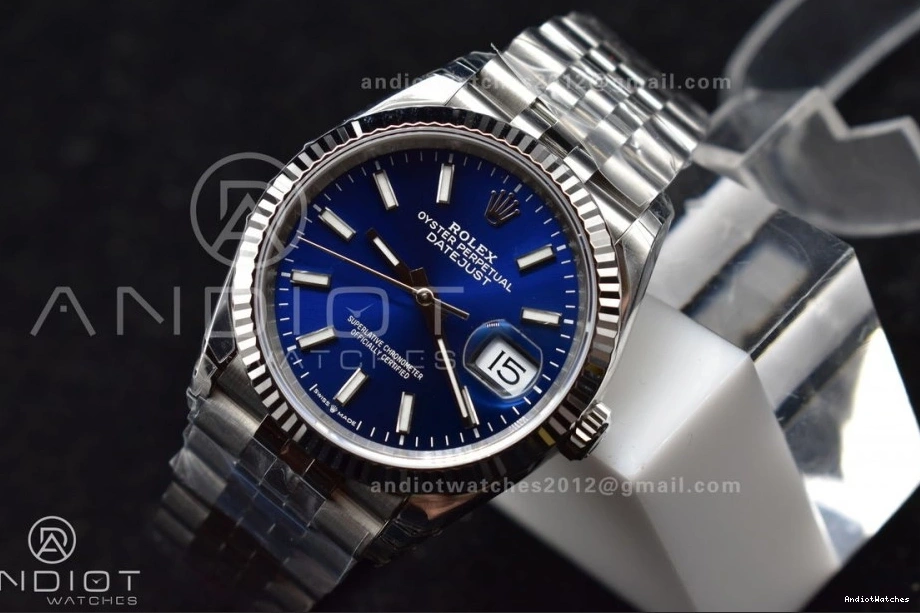 VSF Jubilee Stick On Edition 126234 420 Steel 36 904L DateJust Dial Sophisticated Blue Best SS VS 1:1 Bracelet 0312